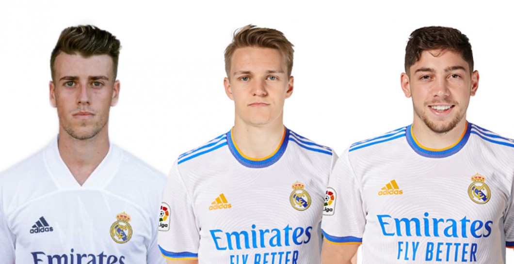 Blanco, Odegaard y Valverde