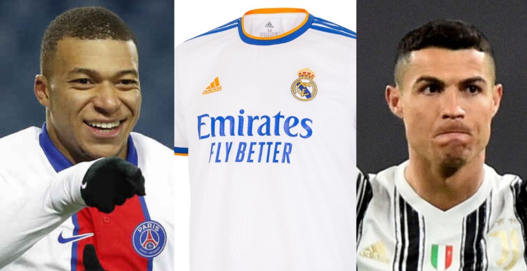 Mbappé, camiseta Real Madrid y Cristiano