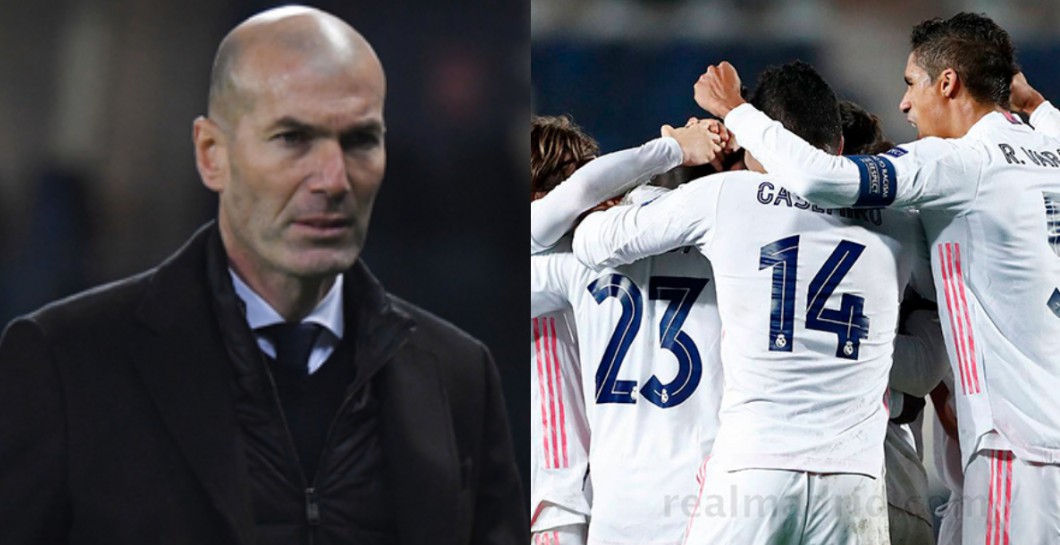 Zidane y jugadores