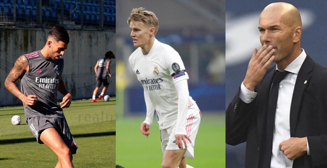 Ceballos, Odegaard y Zidane