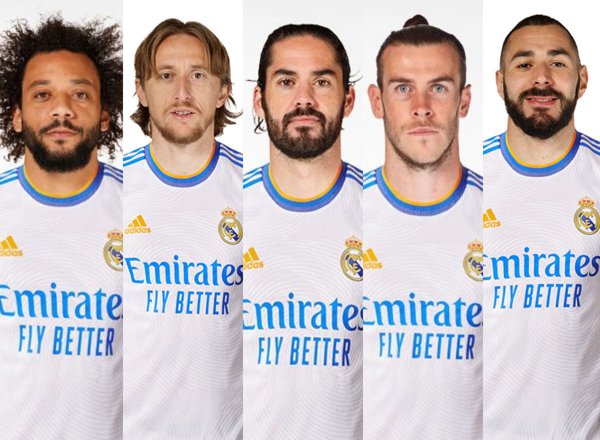 Marcelo, Modric, Isco, Bale y Benzema