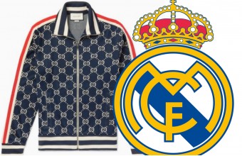 El Madrid tiene un acuerdo con la firma Gucci para sus camisetas: azules y escudo blanco Defensa Central