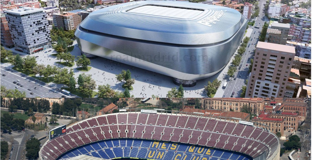 Nuevo Bernabéu y Camp Nou