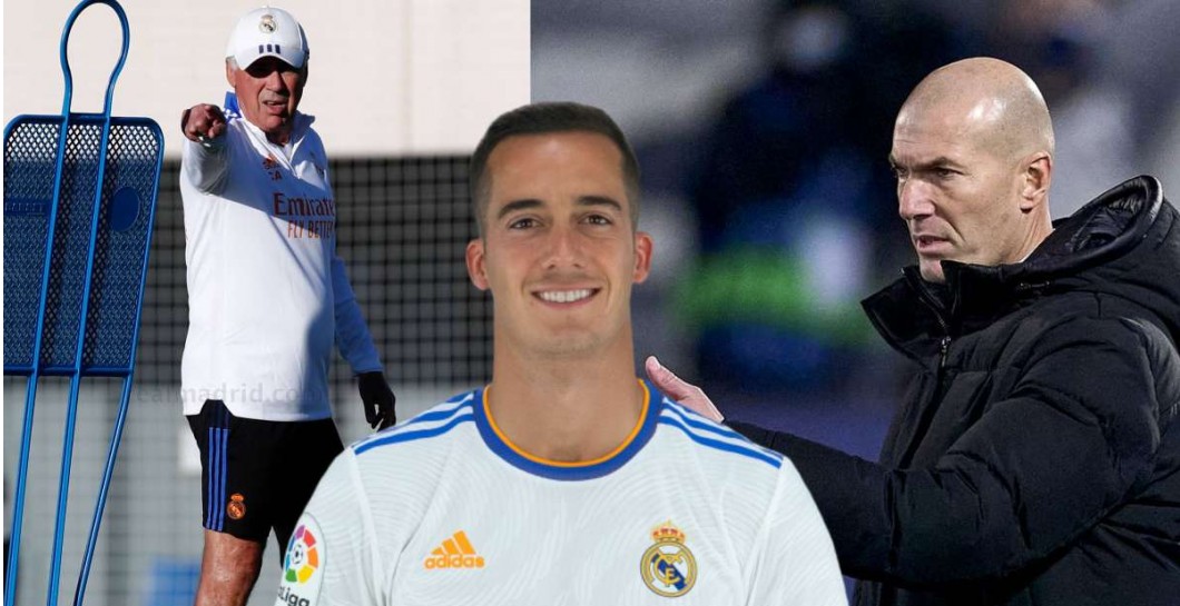 Ancelotti, Lucas y Zidane
