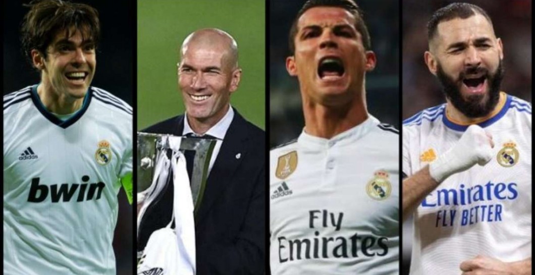 Kaká, Zidane, Cristiano y Benzema