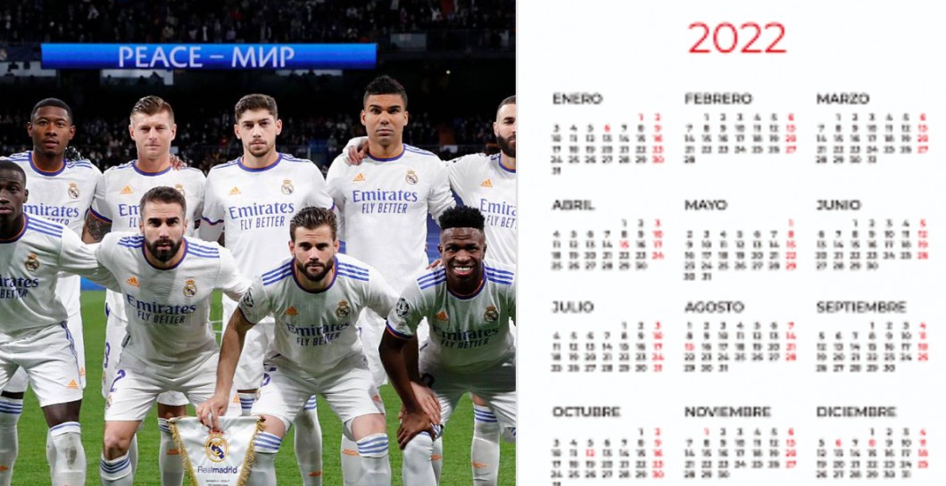 Calendario del real madrid 2022 y 2023
