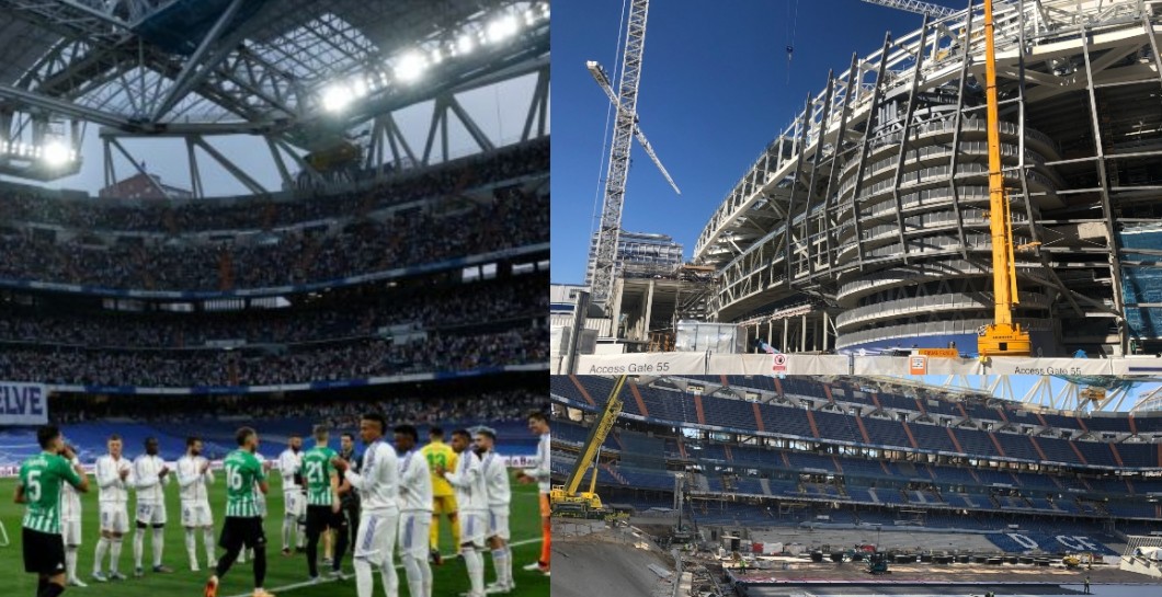 Santiago Bernabéu ayer y hoy