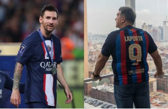 Messi y Laporta