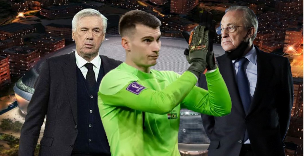 Livakovic está bajo la atenta mirada de Florentino Pérez y Carlo Ancelotti
