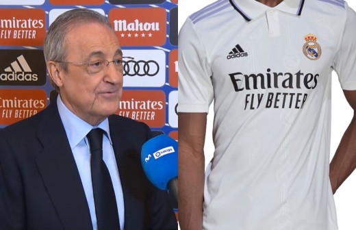 Florentino y camiseta Real Madrid