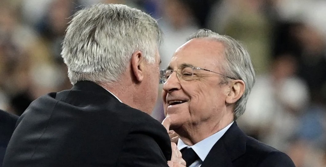 Carlo Ancelotti y Florentino Pérez
