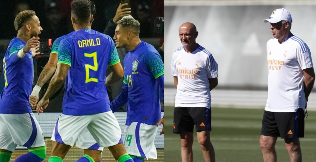 Brasil y Pintus junto a Ancelotti