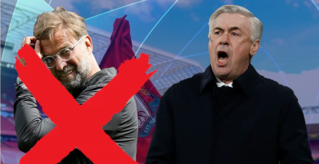 Ancelotti podría echar a Jürgen Klopp de Anfield