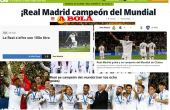 Menos honor Definición Así vio la prensa internacional la victoria del Madrid en el Mundial : “El  Real ofrece su título número 100” | Defensa Central