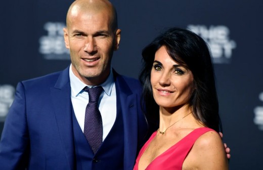 Zinedine Zidane y Véronique Zidane