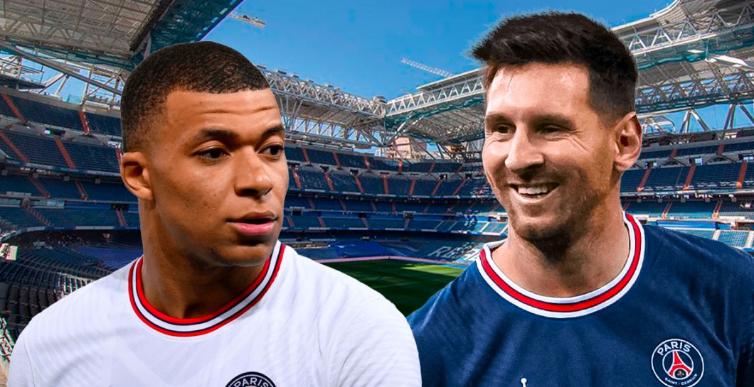 Kylian Mbappé y Leo Messi