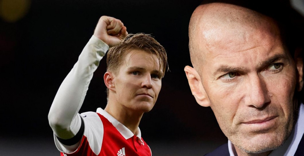 Martin Odegaard y Zinedine Zidane