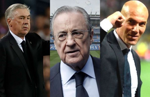 Ancelotti, Florentino y Zidane