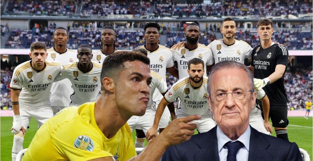 Cristiano Ronaldo, Florentino Pérez y un once del Real Madrid