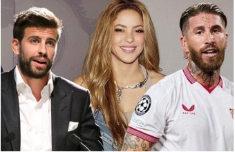 Shakira, Ramos y Piqué 