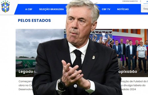 Ancelotti y web de Brasil