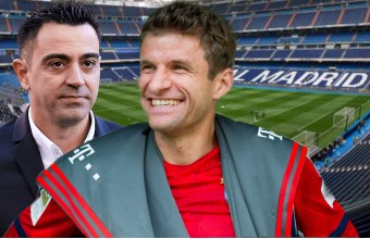 Xavi, Müller, Santiago Bernabéu