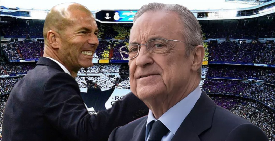 Zidane reaccionó de forma inesperada para Florentino Pérez
