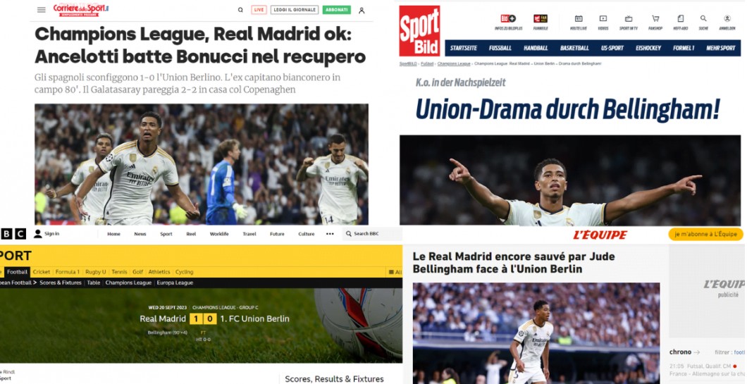 El Real Madrid en la prensa mundial