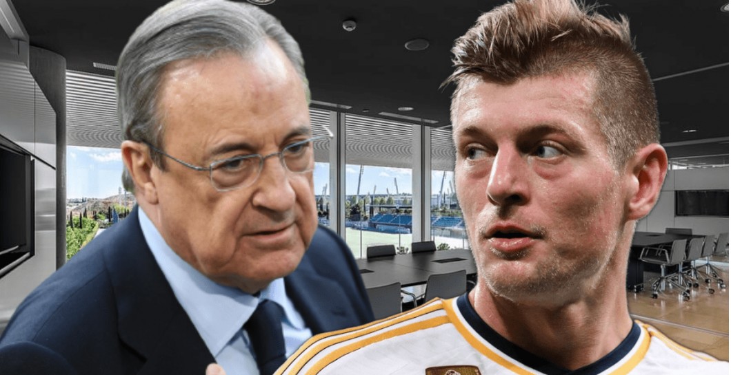 Florentino Pérez habla con Kroos sobre la Eurocopa de este verano