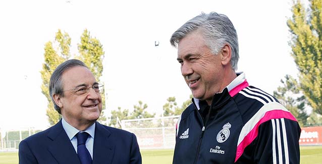 Florentino Pérez y Carlo Ancelotti