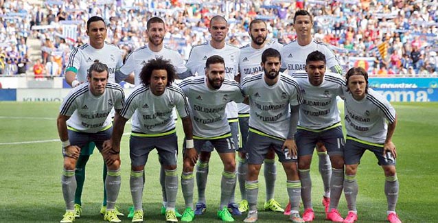 El Real Madrid salió con una camiseta de apoyo a los refugiados sirios