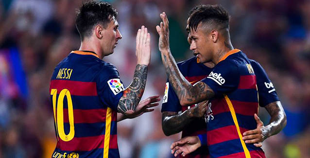 Neymar y Messi