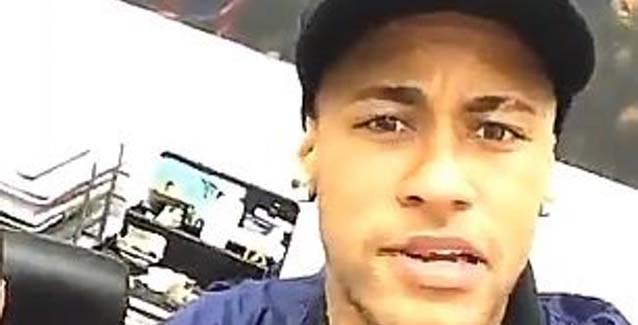 Imagen del vídeo en el que Neymar insulta a Manolo Lama